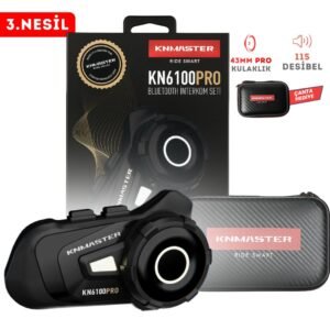 Knmaster KN6100 PRO Motosiklet Kask İnterkom Bluetooth Intercom Kulaklık Seti