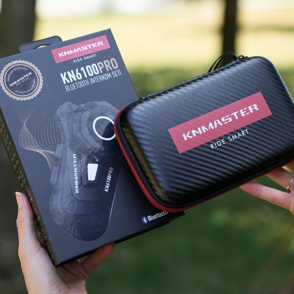 Knmaster KN6100 PRO Motosiklet Kask İnterkom Bluetooth Intercom Kulaklık Seti - Görsel 2