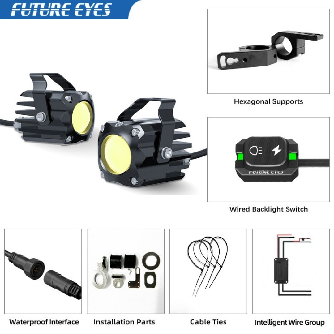 Future Eyes F150SR Motosiklet Sis Farı 60W - Görsel 2