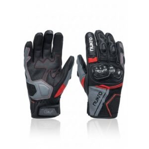 Nukro DRAVEN 3 Mevsim Deri Eldiven – Kırmızı