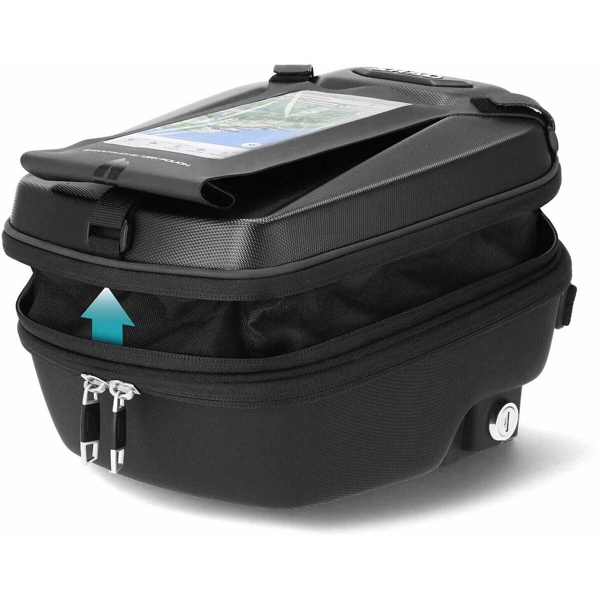 SHAD E09CL PRO GENİŞLEYEBİLİR MODEL CLICK SİSTEM DEPO ÜSTÜ ÇANTA (5-8 LİTRE) - Görsel 4