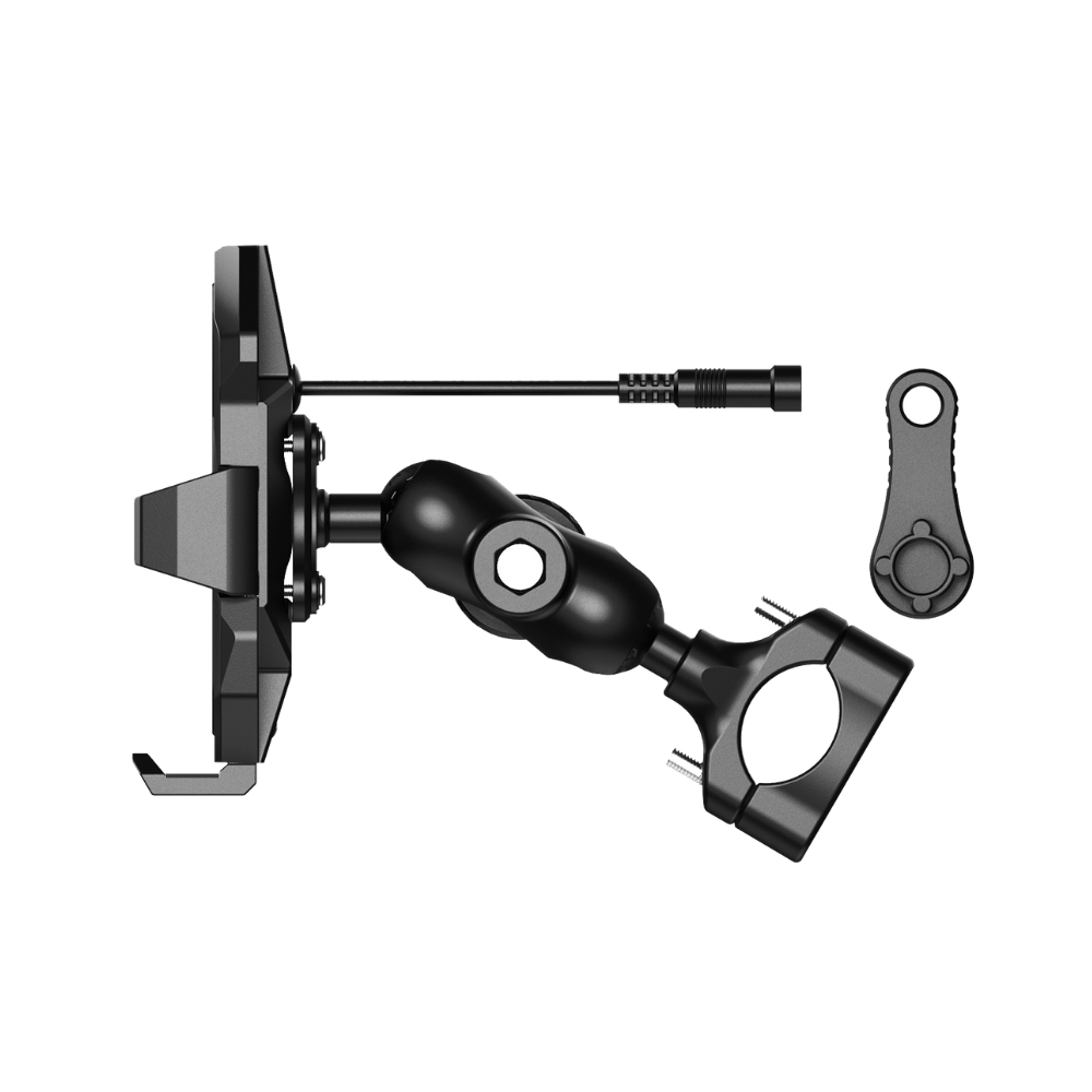 KNMASTER TT-880 WU Kablosuz Şarjlı Titreşim Önleyicili Motosiklet Telefon Tutucu - Görsel 3